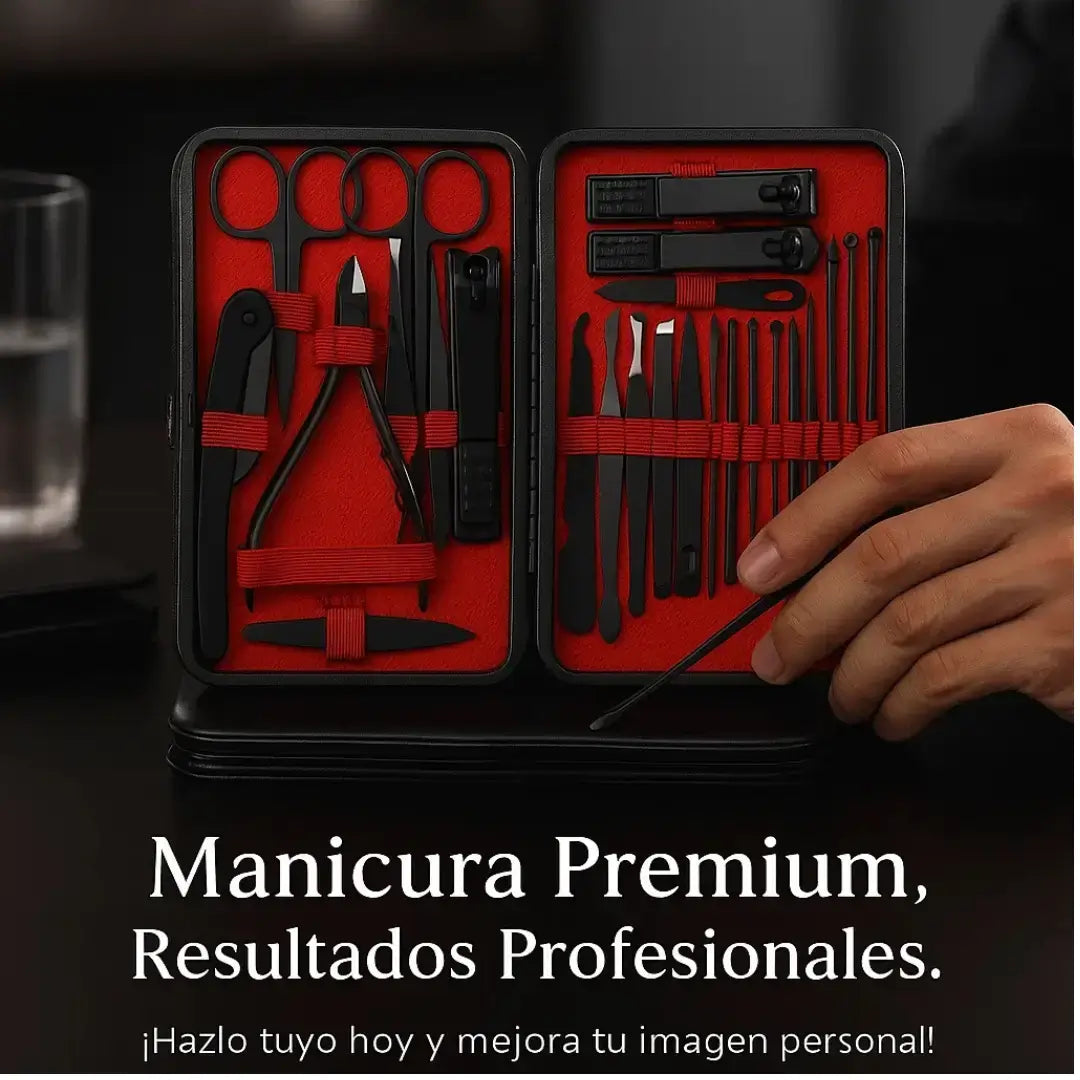 KIT MANICURE CON ESTUCHE DE LUJO✅