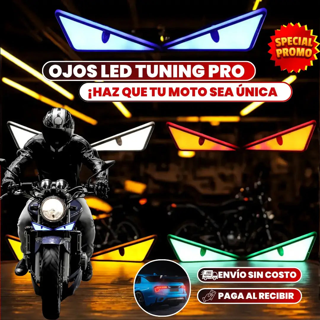 LUCES LED TUNIG- EYES OF FURY- EL CAMBIO QUE TU MOTO NECESITA.