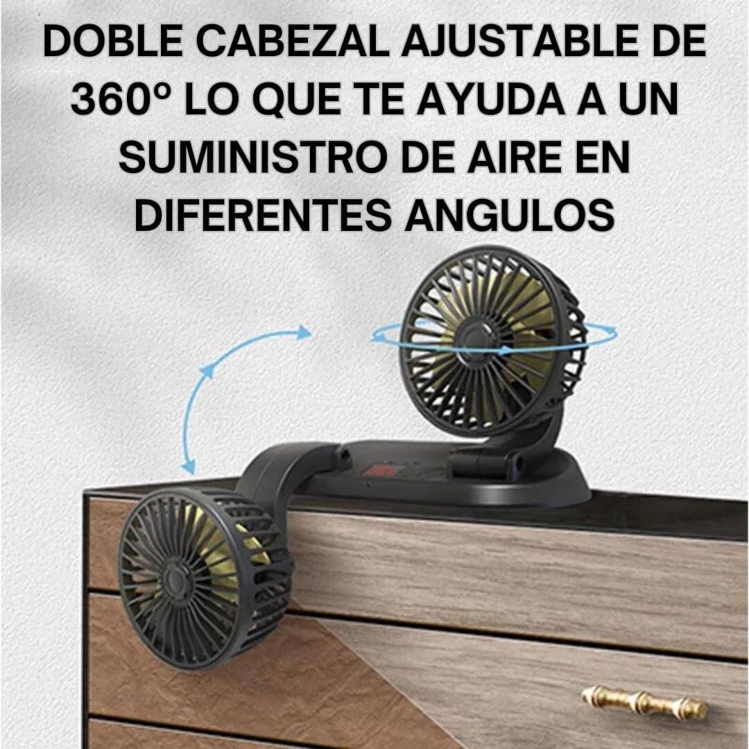 VENTILADOR DOBLE PARA AUTO - Economix