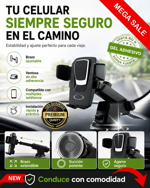 TITANGRIP-PRO®: Soporte para Celular Anti-Caídas con Ventosa de Succión Extrema