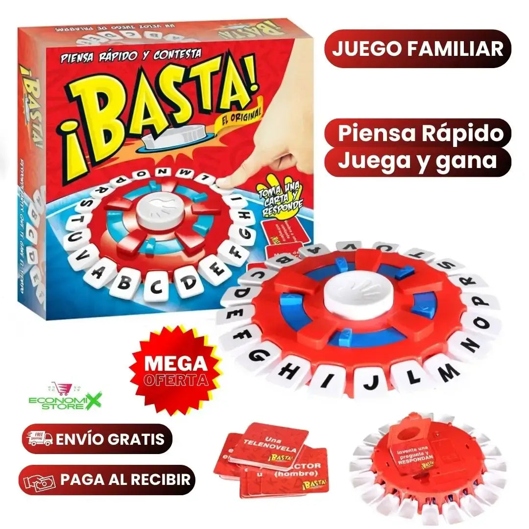 ¡BASTA¡ JUEGO DE PALABRAS, DESARROLLA DESTREZA, MEMORIA Y VOCABULARIO.✅