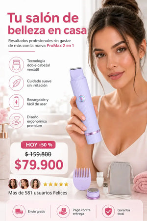 DEPILADORA 2 EN 1 PRO MAX  UNISEX