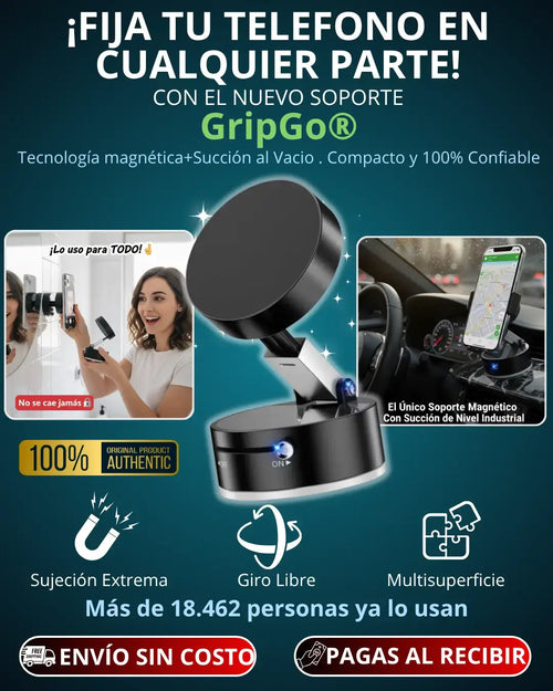 GripGo®-Ubica, ajusta y disfruta… con tu celular fijo y tus manos libres