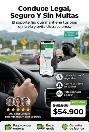 TITANGRIP-PRO®: Soporte para Celular Anti-Caídas con Ventosa de Succión Extrema